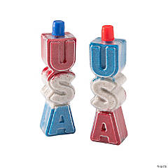 Patriotic USA Sand Art Bottles – 12 Pc.