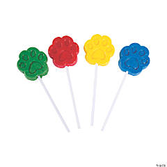 Paw Print Lollipops - 12 Pc.