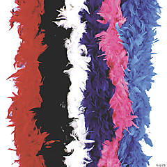 Beistle 6' Club Pack of 6 Multi Colored Fancy Feather Boa Party Favors
