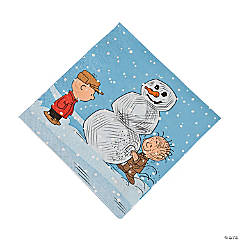 Peanuts® Christmas with Charlie Brown & Linus’s Snowman Luncheon Napkins - 16 Pc.