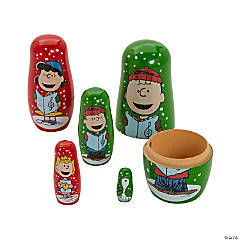 Peanuts<sup>®</sup> Christmas Nesting Dolls - 5 Pc.