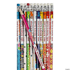 Personalized 240 Pc. Bulk Motivational Pencil Assortment with Tub