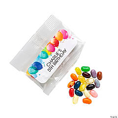 Personalized Balloons Jelly Belly<sup>®</sup> Clear Fun Packs - 24 Pc.