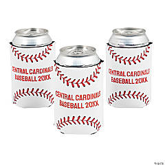 Personalized Baseball Can Coolers - 12 Pc.