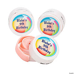 Personalized Beach Ball Roll Tape Gum - 12 Pc.