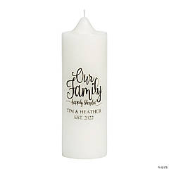 Personalized Blended Family Unity Candle