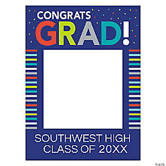 Personalized Bright Grad Photo Booth Frame