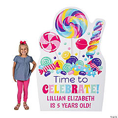 Personalized Candy World Cardboard Cutout Stand-Up
