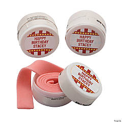 Personalized Carnival Roll Tape Gum - 12 Pc.