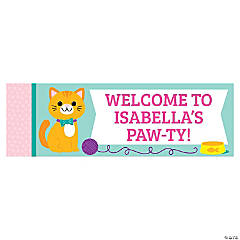 Personalized Cat Banner - Large