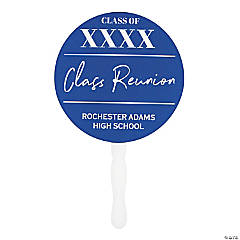 Personalized Class Reunion Hand Fans - 12 Pc.