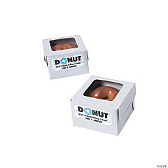 Personalized Donut Favor Boxes with Stickers