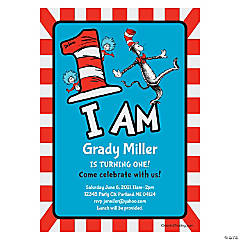 Personalized Dr. Seuss™ 1st Birthday Party Invitations - 25 Pc.