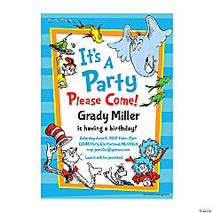 Personalized Dr. Seuss™ Birthday Party Invitations - 25 Pc.