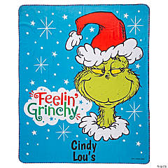 Personalized Dr. Seuss™ The Grinch Fleece Throw