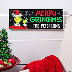 Personalized Dr. Seuss™ The Grinch Merry Grinchmas Wooden Sign