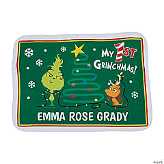 Personalized Dr. Suess™ The Grinch First Grinchmas Baby Blanket