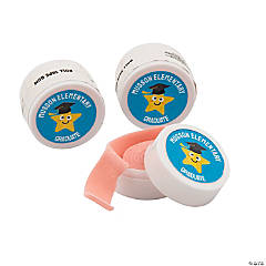 Personalized Elementary Graduation Strawberry Roll Tape Gum - 12 Pc.