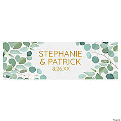 Personalized Eucalyptus Wedding Banner - Large