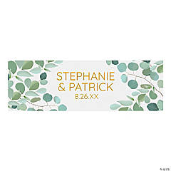 Personalized Eucalyptus Wedding Banner - Medium