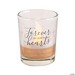 Personalized Faith Memorial Votive Candle Holders - 12 Pc.