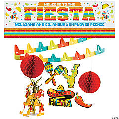 Personalized Fiesta Banner Decorating Kit - 10 Pc.