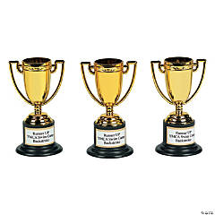 Personalized Goldtone Trophies - 24 Pc.