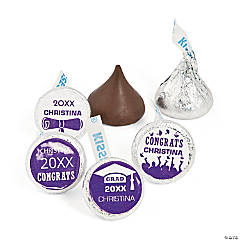 Personalized Graduation Hershey’s<sup>®</sup> Kisses<sup>®</sup> Stickers - 60 Pc.