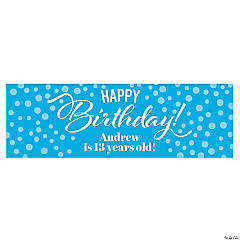 Personalized Happy Birthday Banner - Large