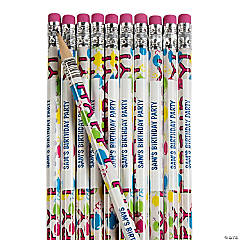Kolewo4ever 100 Pcs Happy Birthday Pencils Colorful Printed Birthday  Pencils for Students Happy Birthday Teacher Pencils Classroom with Top  Erasers
