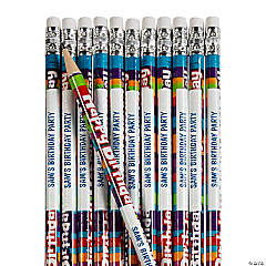 Happy Birthday Pencils, Pack of 12 - JRM7904B, J.R. Moon Pencil Co.