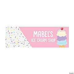 Personalized Ice Cream Banner - Small