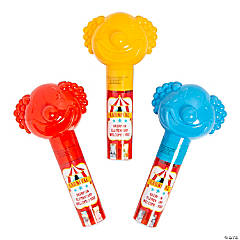 Personalized Mini Carnival Clown Candy Tubes with Candy - 12 Pc.