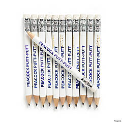 Personalized Mini White Pencils - 24 Pc.