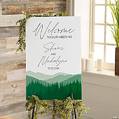 Personalized Mountain Welcome Sign