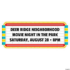 Personalized Movie Night Marquee Sign