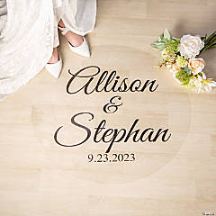Personalized Names Clear Floor Cling