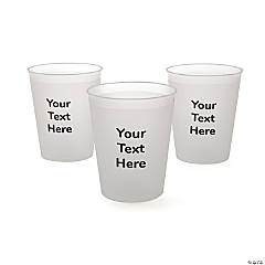 22 Ounce White Plastic Cups from Beads by the Dozen, New Orleans