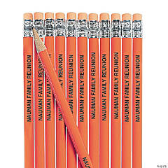 Personalized Orange Pencils - 24 Pc.