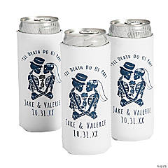 Classy Location Slim Style Can Cooler, Wedding Slim Can Holder