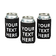 Personalized Premium Open Text Can Coolers - 48 Pc.