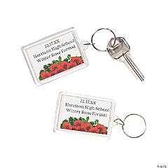 Personalized Rose Key Chains