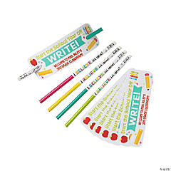Personalized Start the Year Off Write Cards with Pencil - 24 Pc.