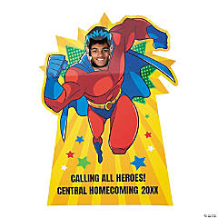 Personalized Superhero Life-Size Cardboard Cutout Stand-In Stand-Up