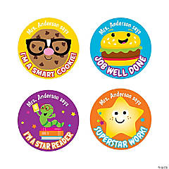 Personalized Teacher Recognition Stickers