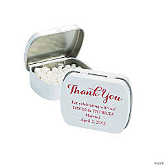 Personalized Thank You Mint Tins