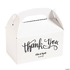 Personalized Thank You Treat Boxes - 12 Pc.