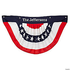 Personalized Traditional Patriotic Bunting