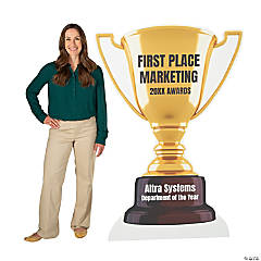 Personalized Trophy Cardboard Cutout Stand-Up