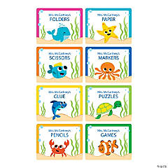 Personalized Under the Sea Classroom Storage Labels